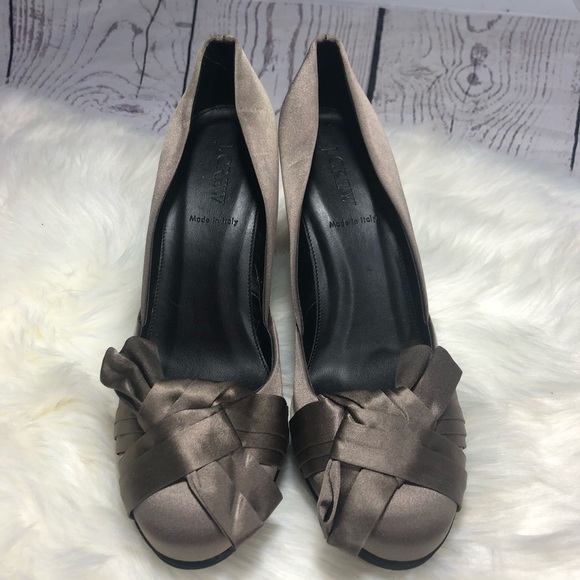 J CREW Clara platform pump heels 8.5 - Picture 6 of 8